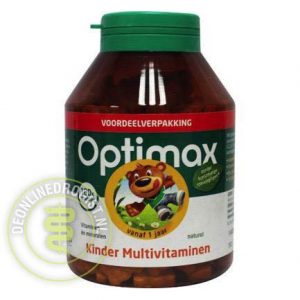 Optimax Kinder Multivitaminen Naturel Kauwtabletten 180st