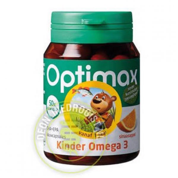 Optimax Kinder Omega 3 Kauwcapsules 50st