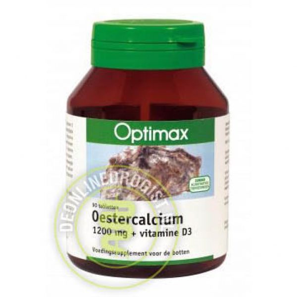 Optimax Oestercalcium 1200mg + Vitamine D3 Tabletten 1200mg