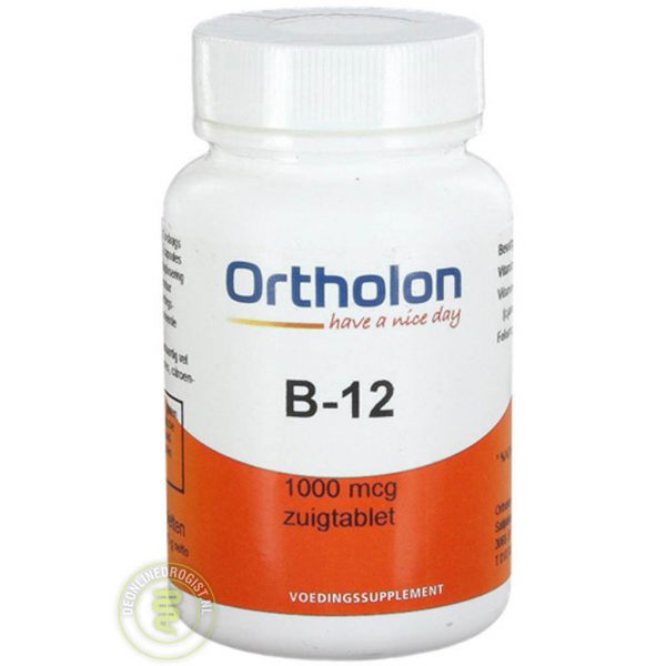 Ortholon B12 1000mcg Methylcobalamine Zuigtabletten 120st