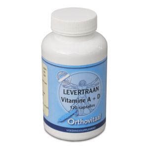 Orthovitaal Levertraan Vitamine A + D Capsules 120st