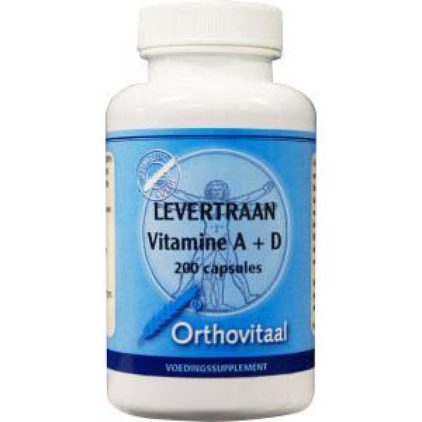 Orthovitaal Levertraan Vitamine A + D Capsules 200st