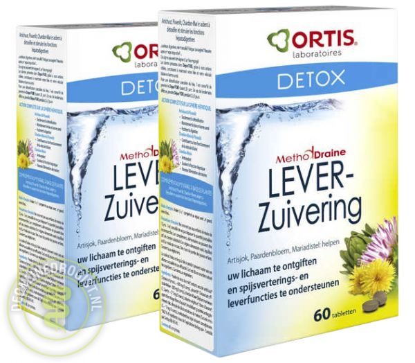 Ortis MethodDraine Lever Zuivering Tabletten 2x60st