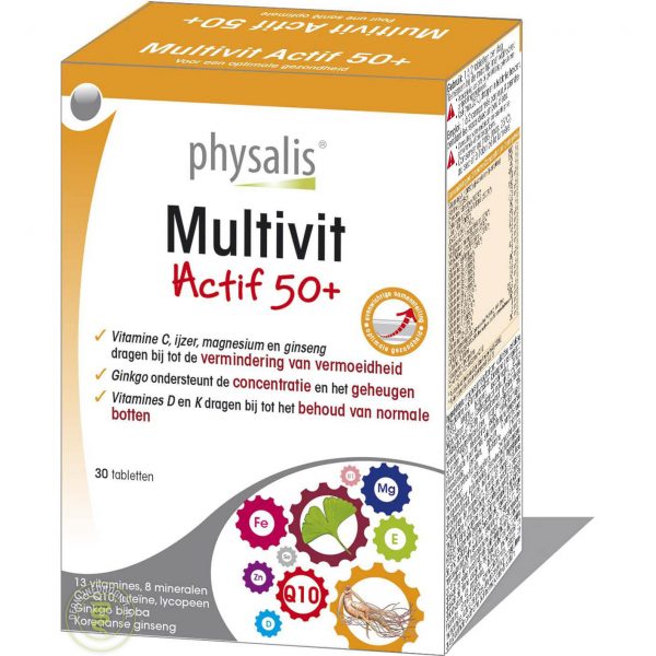 Physalis Multivit Actif 50+ Tabletten