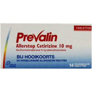 Prevalin Allerstop Hooikoorts Tabletten 14st