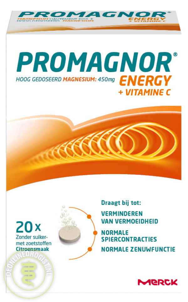 Promagnor Energy + Vitamine C Bruistabletten