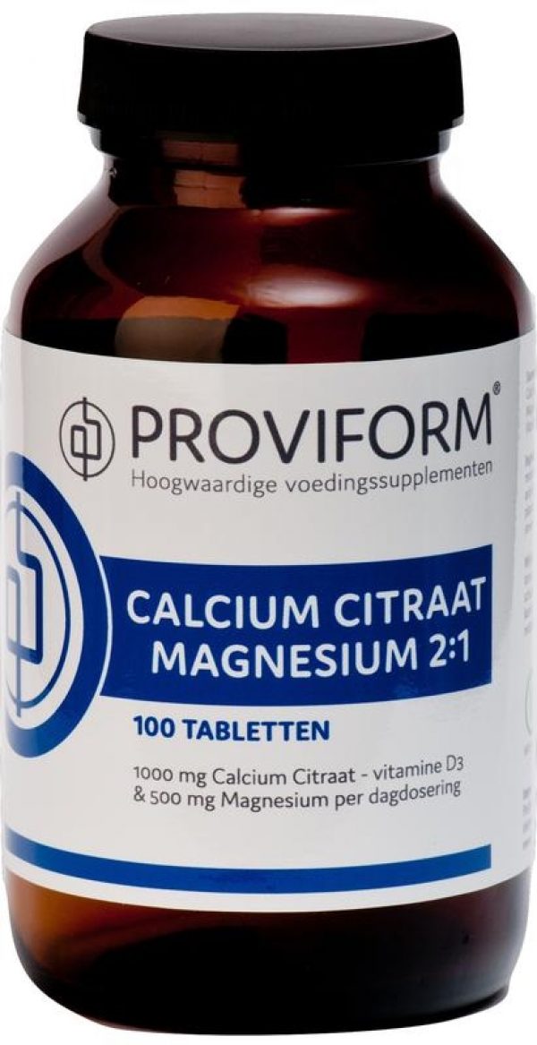 Proviform Calcium En Magnesium Citraat Tabletten 100st