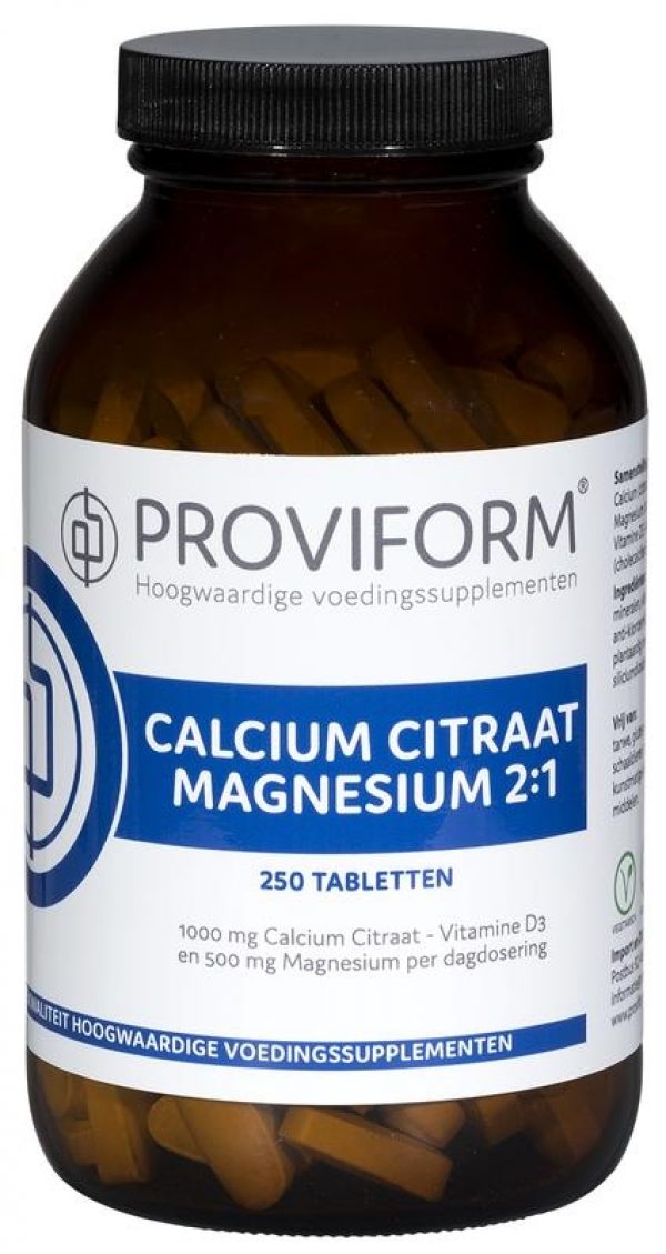 Proviform Calcium & Magnesium Citraat 2:1 Tabletten 250st