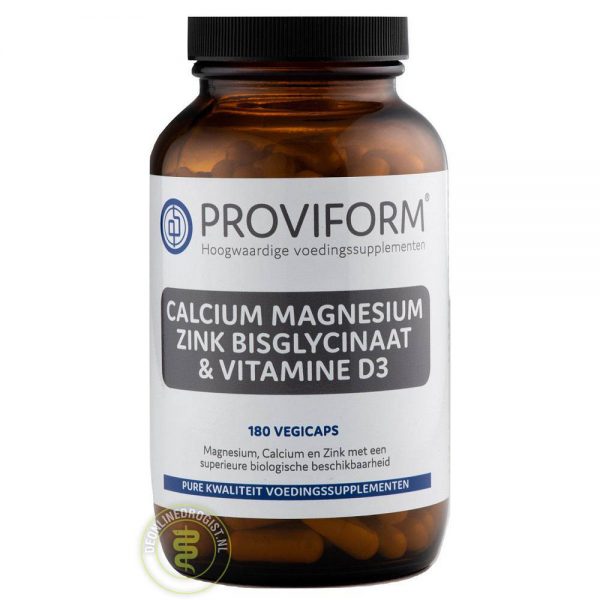 Proviform Calcium Magnesium Zink Bisglycinaat & D3 Vegicaps