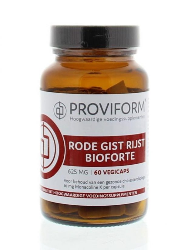 Proviform Rode Gist Rijst Bioforte 625mg Capsules 60st