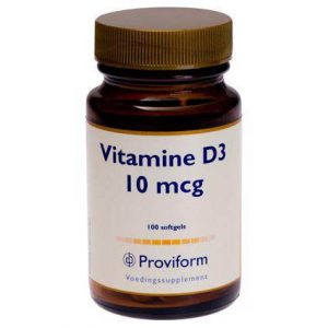 Proviform Vitamine D3 10mcg 100 softgels