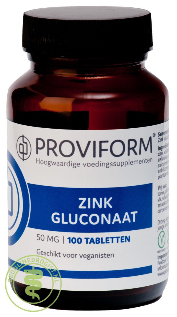 Proviform Zink Gluconaat 50mg Tabletten