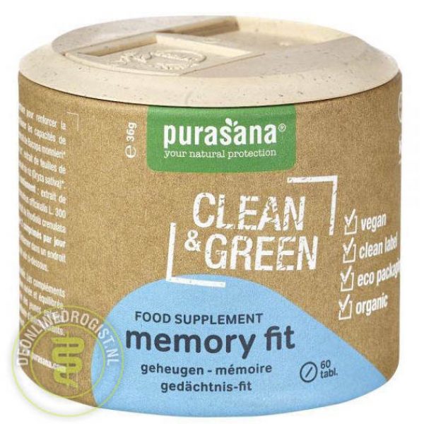 Purasana Clean & Green Memory Fit Tabletten