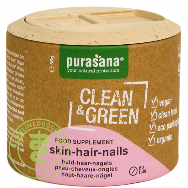 Purasana Clean & Green Skin Hair Nails Tabletten