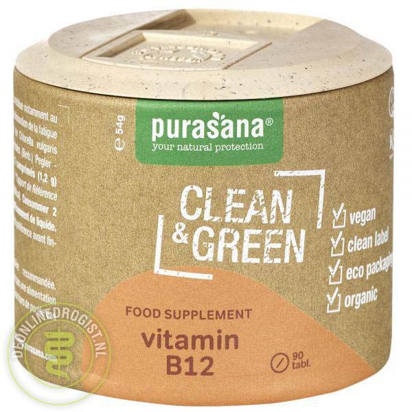 Purasana Clean & Green Vitamin B12 Tabletten