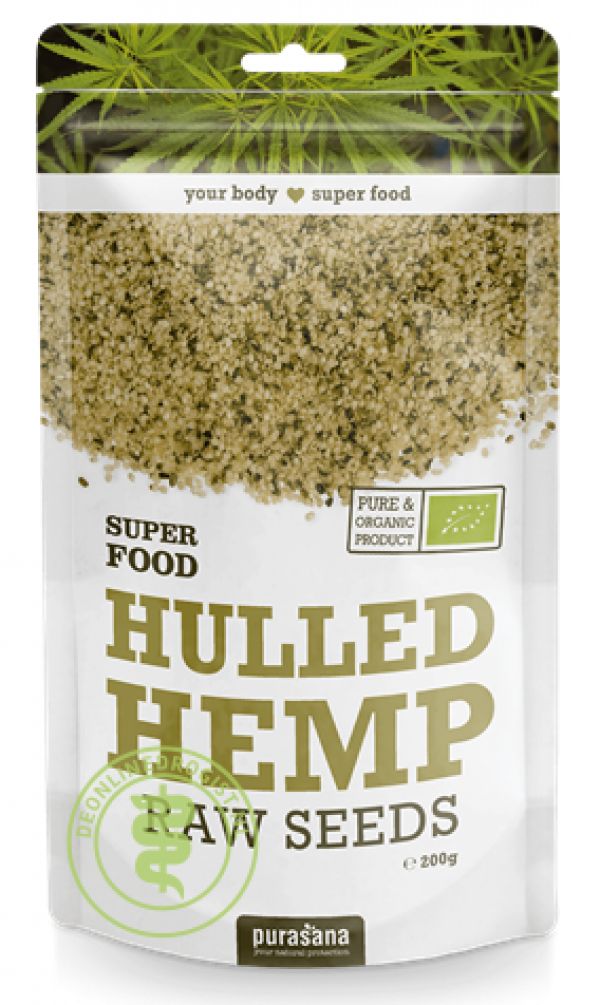 Purasana Hulled Hemp Raw Seeds