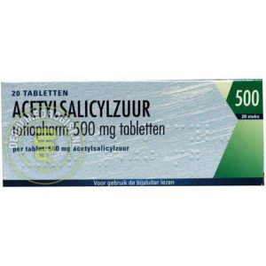 Ratiopharm Acetylsalicylzuur 500mg Tabletten 20st