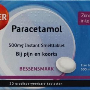 Roter Paracetamol Instant Smelttabletten 500mg