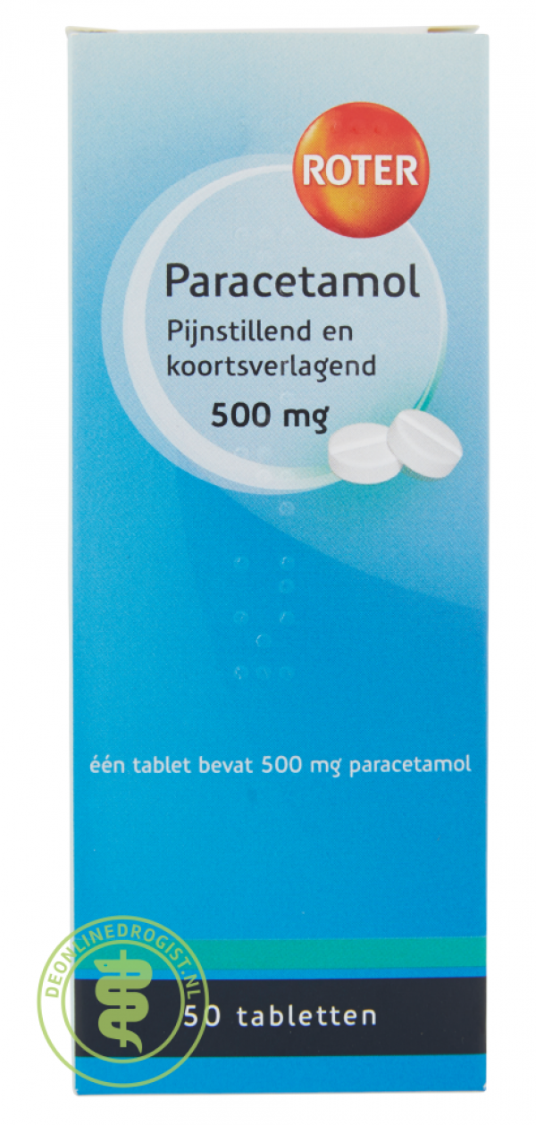 Roter Paracetamol Tabletten 500mg 50st