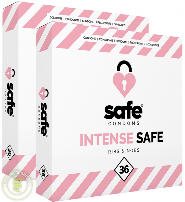 Safe Intense Safe Condooms (Ribs & Nobs)