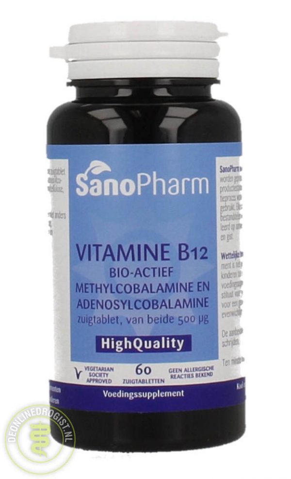 Sanopharm Vitamine B12 Bio-Actief Zuigtabletten