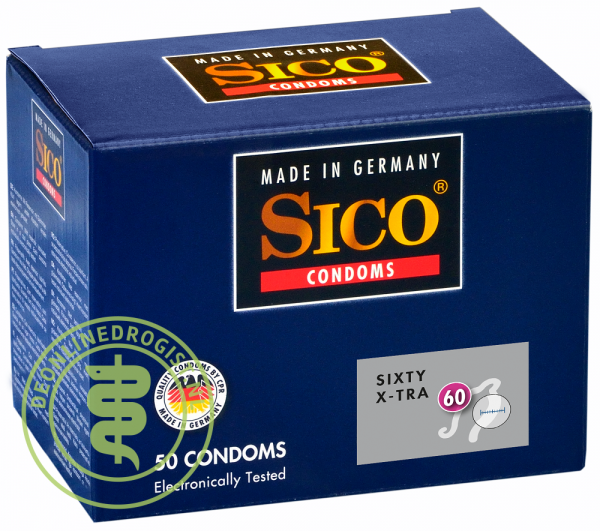 Sico 60 (Sixty) X-Tra Condooms