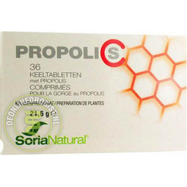 Soria Natural Propolis C Keeltabletten 36st