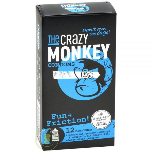 The Crazy Monkey Fun+Friction! Condooms