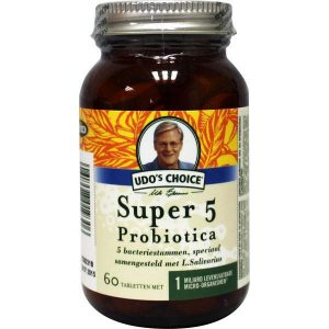 Udos Choice Super 5 Microbiotica Tabletten 60st