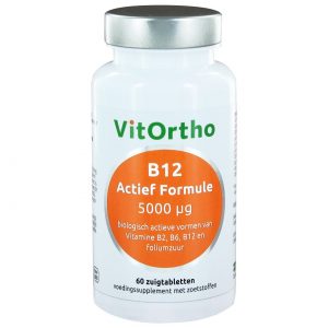 VitOrtho B12 Actief Formule 5000mcg Zuigtabletten 60st