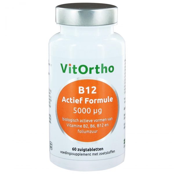 VitOrtho B12 Actief Formule 5000mcg Zuigtabletten 60st