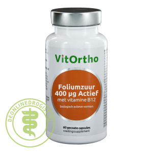 VitOrtho Foliumzuur Actief 400mcg Tabletten 60st