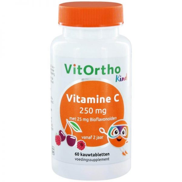 VitOrtho Kind Vitamine C 250mg Kauwtabletten