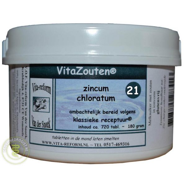 Vita Reform Vitazouten Nr. 21 Zincum Chloratum Muriaticum 720st