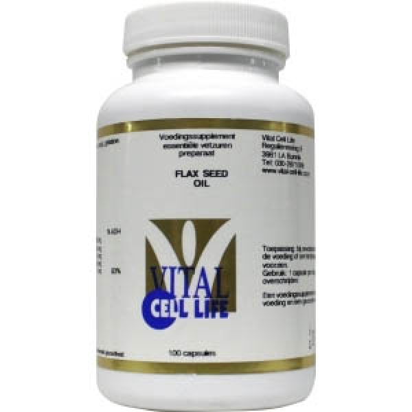 Vital Cell Life Flax Zuivere Lijnzaadolie 1000mg Capsules