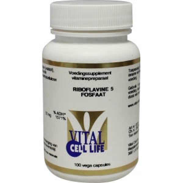 Vital Cell Life Riboflavine 5 Fosfaat Capsules 100st