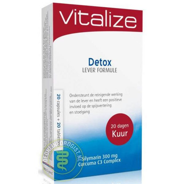 Vitalize Detox Lever Formule 20 Capsules + 20 Tabletten