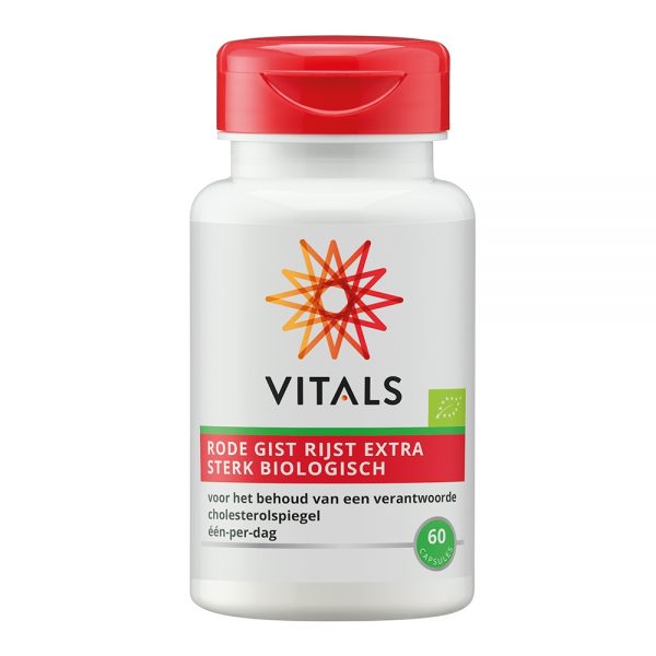 Vitals Rode Gist Rijst Extra Sterk Biologisch Capsules