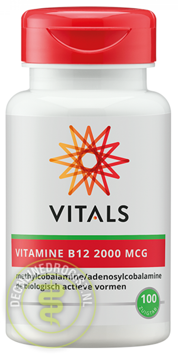 Vitals Vitamine B12 2000mcg Zuigtabletten