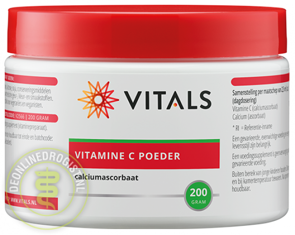 Vitals Vitamine C Poeder Calciumascorbaat