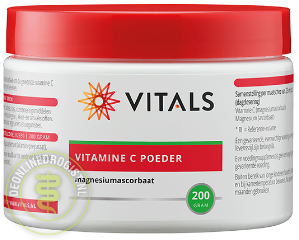 Vitals Vitamine C Poeder Magnesiumascorbaat