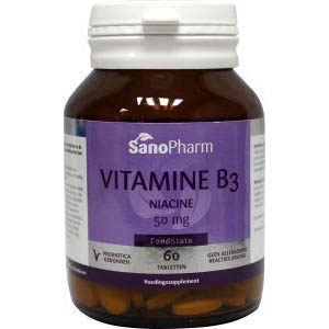 Vitamine B3 niacinamide 50 mg