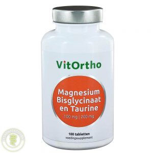 Vitortho Magnesium Bisglycinaat En Taurine 100mg Tabletten