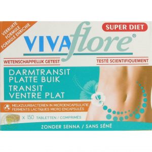 Vivaflore Darmtransit Platte Buik Tabletten 150st