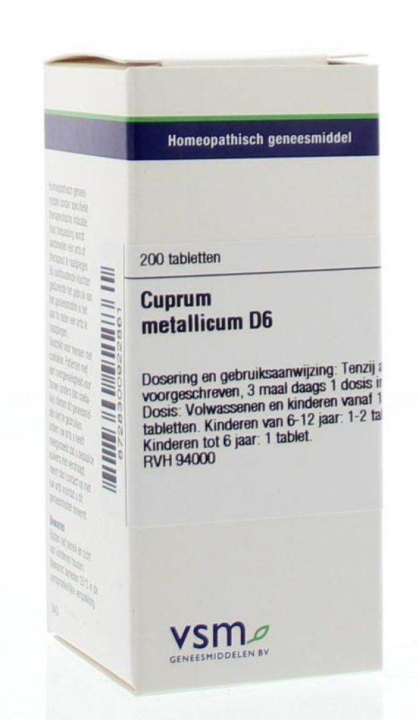 Vsm Cuprum Metallicum D6 Tabletten 200st