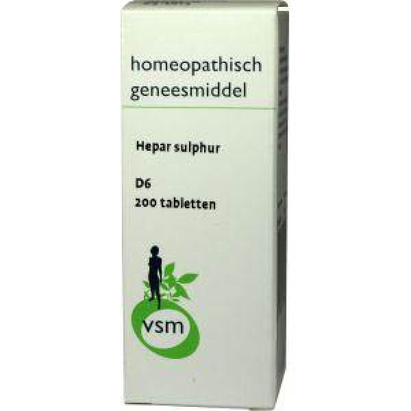 Vsm Hepar Sulphur D6 200tb