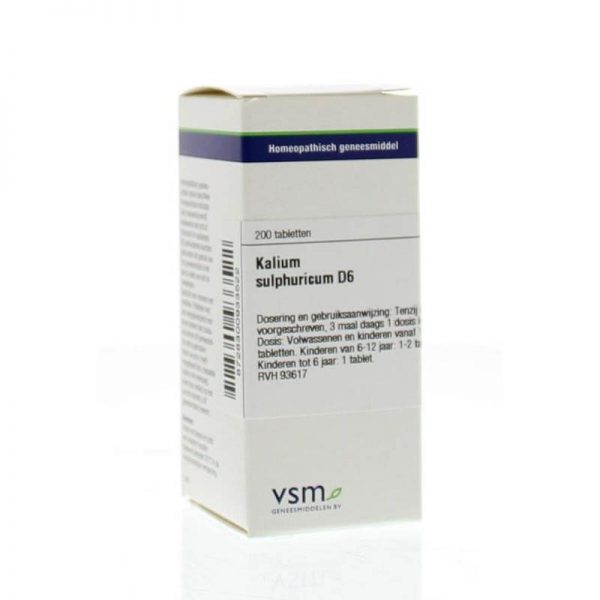 Vsm Kalium Sulphuricum D6 Tabletten 200st