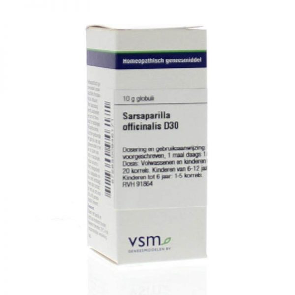 Vsm Sarsaparilla Officinalis D30 Globuli 10G