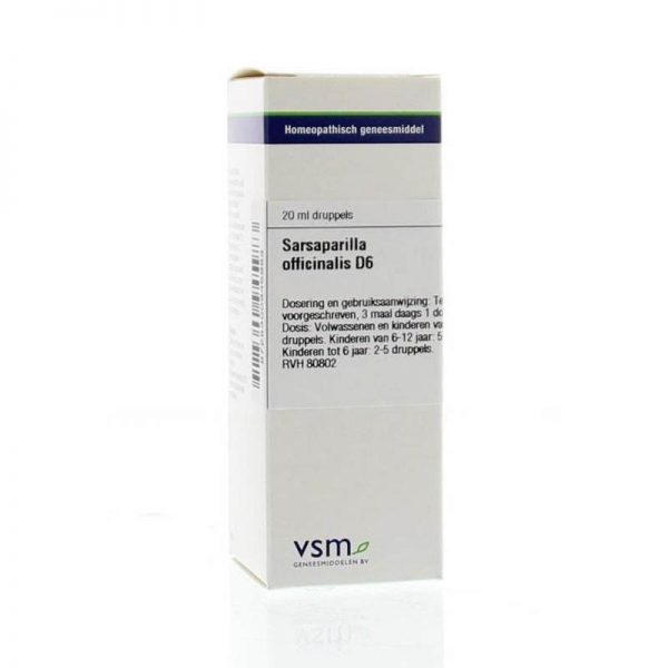 Vsm Sarsaparilla Officinalis D6 Druppels 20ml