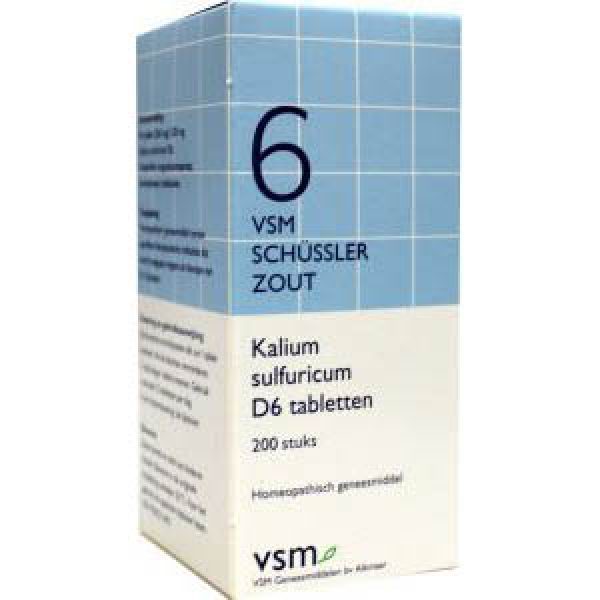 Vsm Schussler Celzout No.6 Kalium Sulfuricum D6 Tabletten 200st